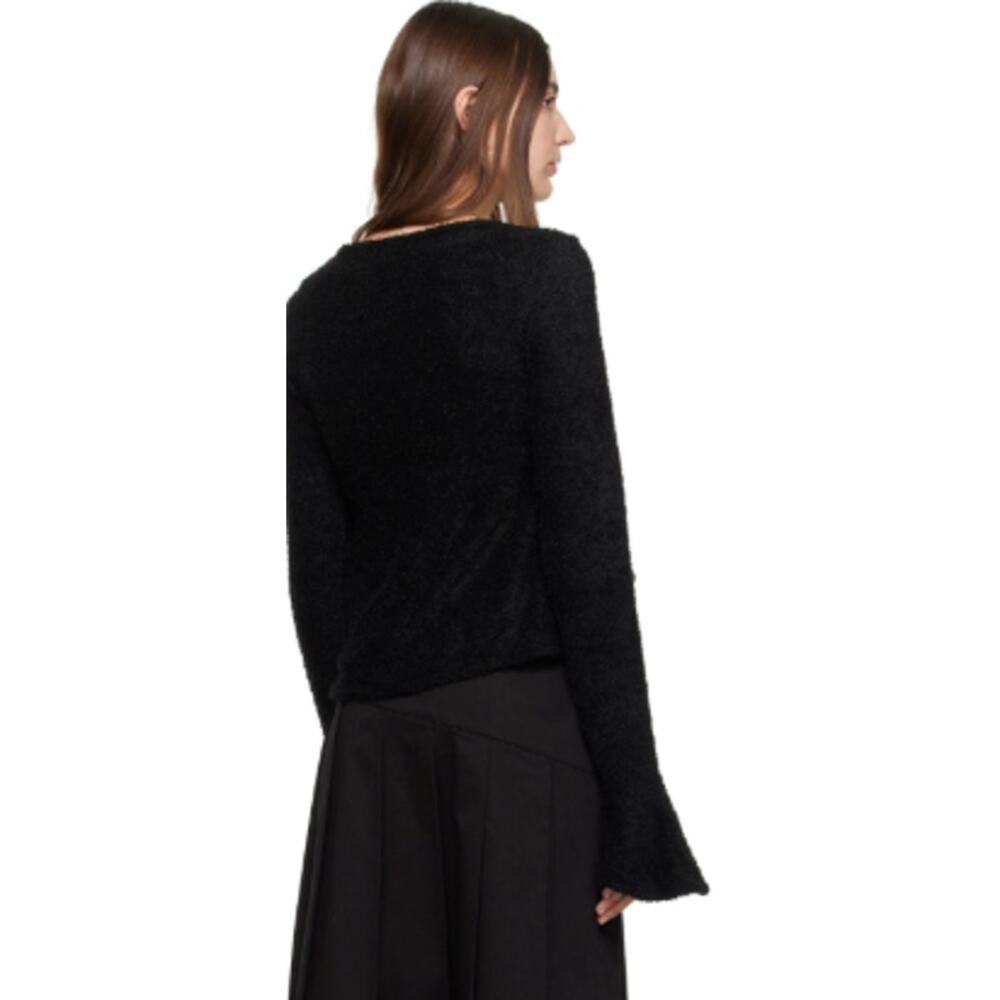 KIJUN  Black Tie Blouse - Picture 2 of 2